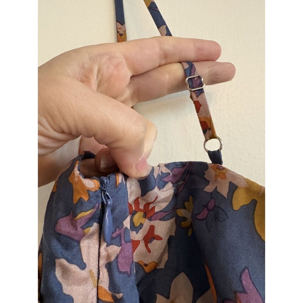 Sachin + Babi Rory Silk Floral Romper Boho Ruffle Luxe Designer Summer Playsuit - Picture 6 of 10